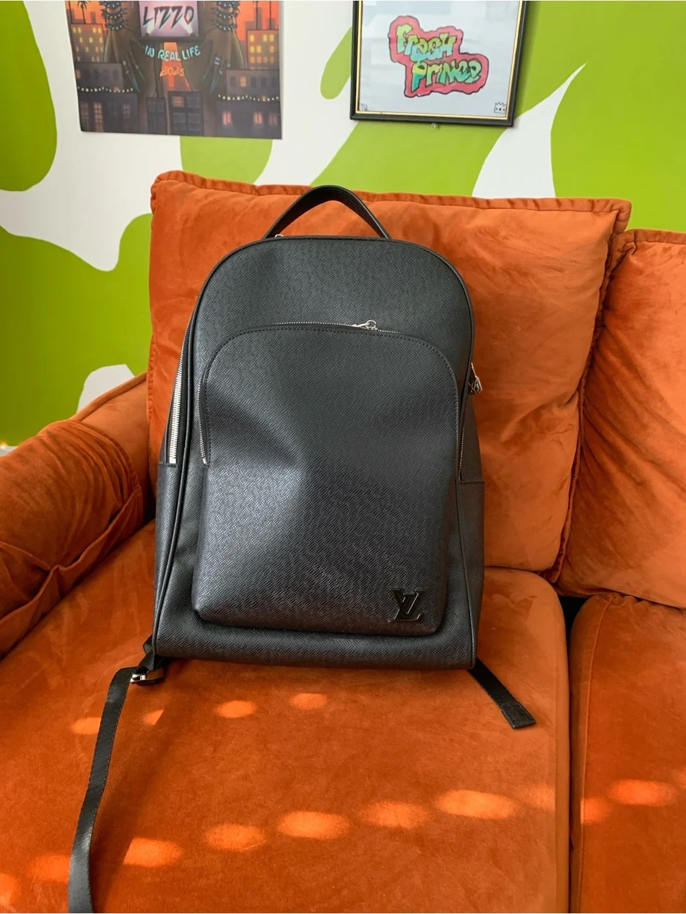 Louis Vuitton Black Men’s Leather Backpack